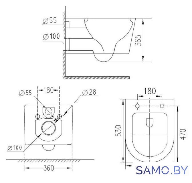 Унитаз подвесной Roxen Vortex Tornado в комплекте с инсталляцией StounFix Dual Fresh 6 в 1 964275 (кнопка: белый глянец) - Изображение №16 — Интернет-магазин samo.by