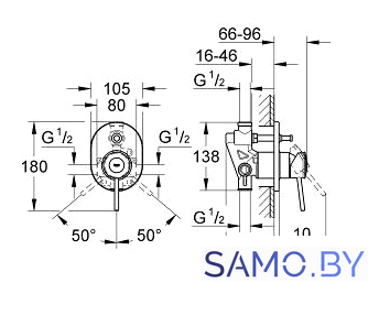 Смеситель Grohe BauClassic 29047000 - Изображение №2 — Интернет-магазин samo.by