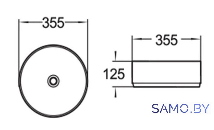 Умывальник SantiLine SL-1037 - Изображение №2 — Интернет-магазин samo.by