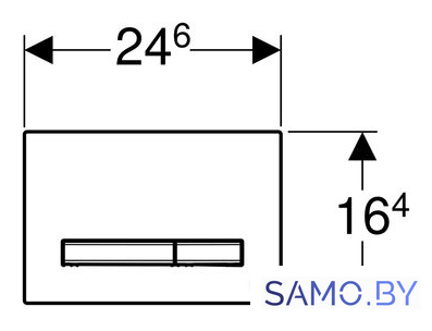 Панель смыва Geberit Sigma 50 115.788.DW.2 (черный) - Изображение №2 — Интернет-магазин samo.by