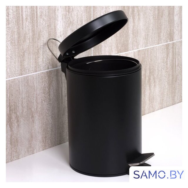 Мусорное ведро Wasserkraft K-635BLACK 5L - Изображение №1 — Интернет-магазин samo.by