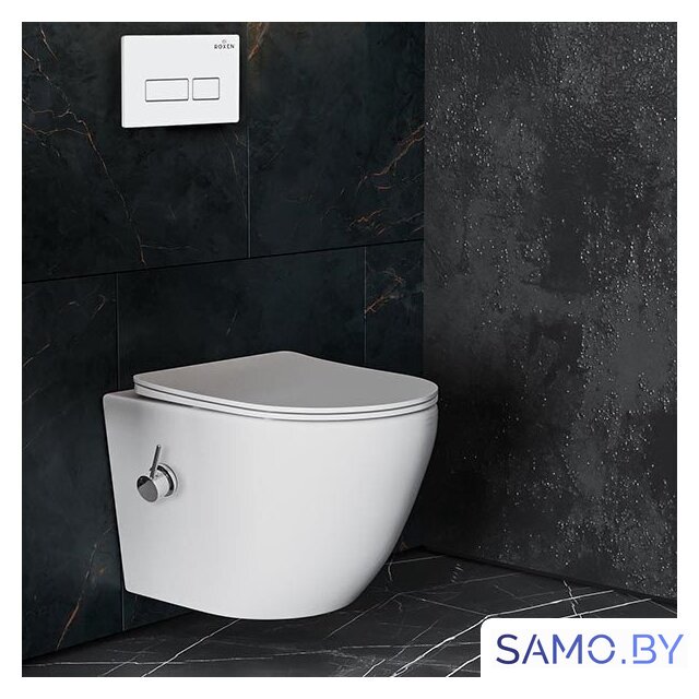 Унитаз подвесной Roxen Antares Bidet в комплекте с инсталляцией StounFix Dual Fresh 6 в 1 953833 (кнопка: белый глянец) - Изображение №10 — Интернет-магазин samo.by