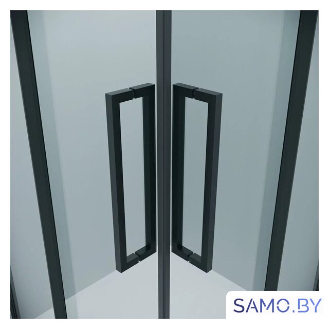 Душевой уголок Grossman Cosmo 100x100x195 300.K33.02.1010.21.00 (черный матовый/прозрачное стекло) - Изображение №3 — Интернет-магазин samo.by