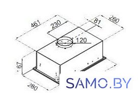 Кухонная вытяжка MAUNFELD Crosby Singl 5028 (белый) - Изображение №14 — Интернет-магазин samo.by