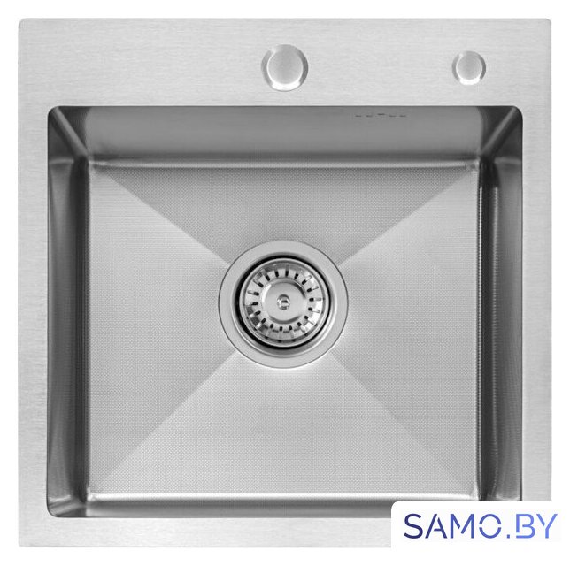 Кухонная мойка ARFEKA ECO AR 450*450 SATIN DECOR MILLET GRAINS (настольная) - Изображение №2 — Интернет-магазин samo.by