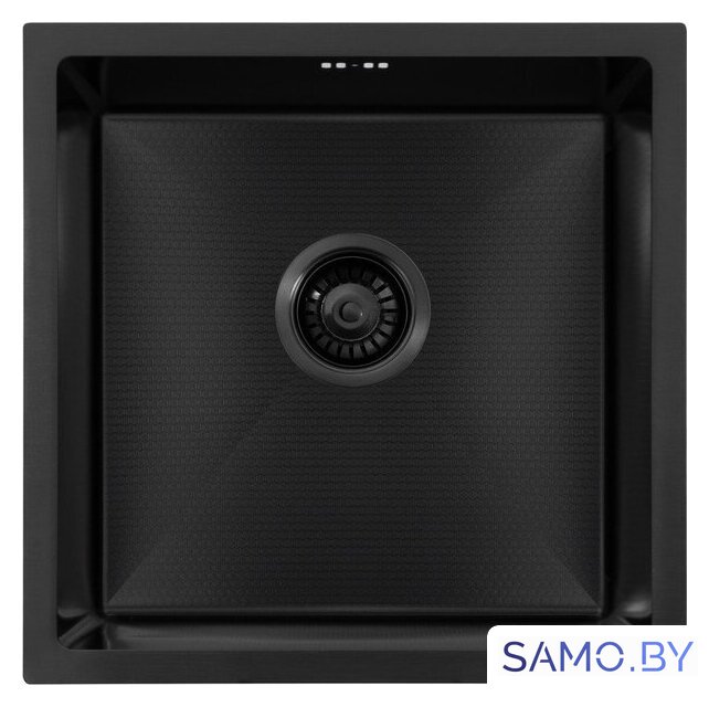 Кухонная мойка ARFEKA ECO AR 450*450 BLACK PVD NANO DECOR - Изображение №2 — Интернет-магазин samo.by