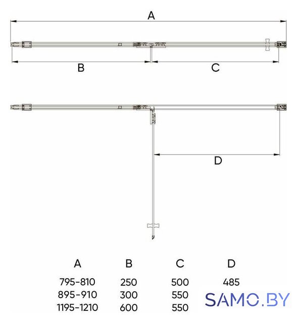 Душевая дверь Veconi VN-73B VN73B-80-01-C4 - Изображение №3 — Интернет-магазин samo.by