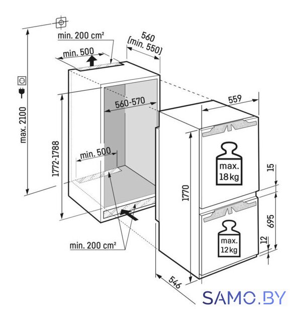 Холодильник Liebherr ICe 5103 Pure 5103-22001 - Изображение №4 — Интернет-магазин samo.by