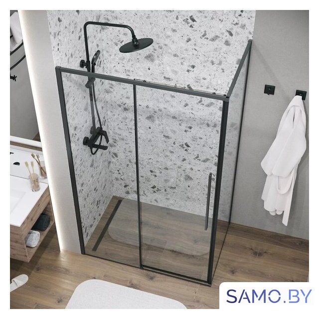 Душевой уголок Grossman Galaxy 130x90x195 120.K33.01.1390.21.00 (черный матовый/прозрачное стекло) - Изображение №18 — Интернет-магазин samo.by