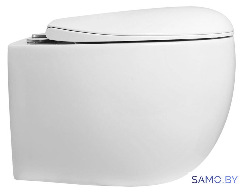 Унитаз подвесной Roxen Egg в комплекте с инсталляцией StounFix Dual Fresh 6 в 1 968442 (кнопка: сатин) - Изображение №5 — Интернет-магазин samo.by