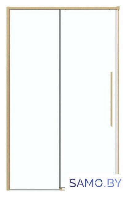 Душевая дверь Grossman Galaxy 140x195 100.K33.01.140.32.00 (золото сатин/стекло прозрачное) - Изображение №1 — Интернет-магазин samo.by