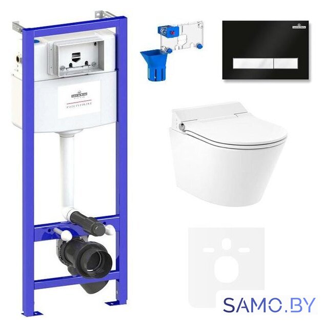 Унитаз подвесной Lavinia Boho Smart V-Clean 7 в 1 87561190 - Изображение №1 — Интернет-магазин samo.by