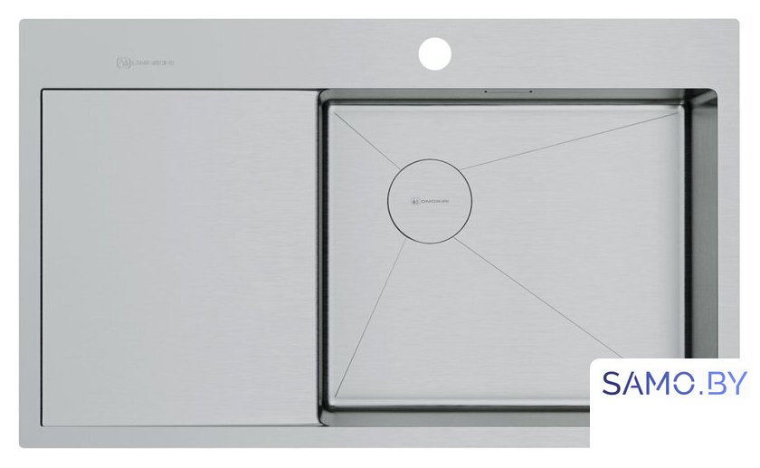 Кухонная мойка Omoikiri Akisame 86 Side IN-R 4997042 (нержавеющая сталь) - Изображение №1 — Интернет-магазин samo.by