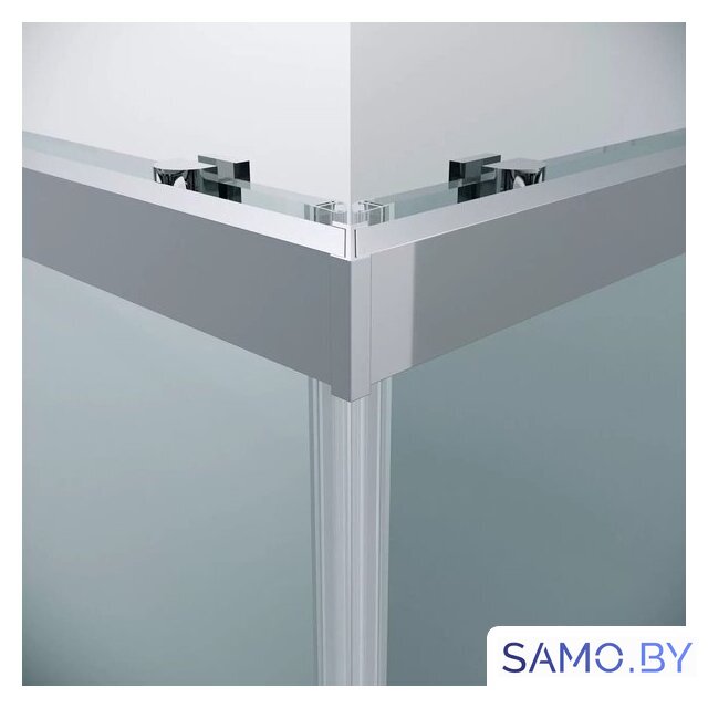Душевой уголок Grossman Cosmo 100x100x195 300.K33.02.1010.10.00 (хром/прозрачное стекло) - Изображение №4 — Интернет-магазин samo.by