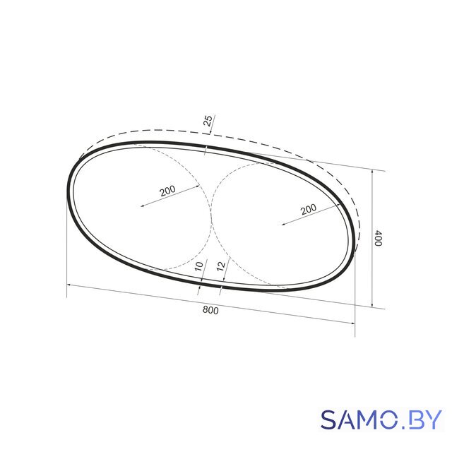  Wellsee Зеркало с фронтальной LED-подсветкой 7 Rays' Spectrum 172201590, 80 х 40 см (с сенсором и регулировкой яркости освещения) - Изображение №9 — Интернет-магазин samo.by