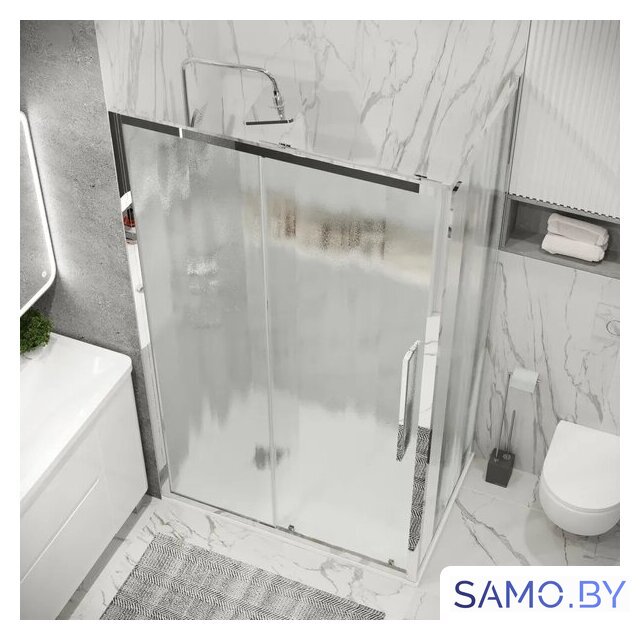 Душевой уголок Grossman Cosmo 130x100x195 120.K33.02.1310.10.02 (хром/стекло шиншилла) - Изображение №9 — Интернет-магазин samo.by