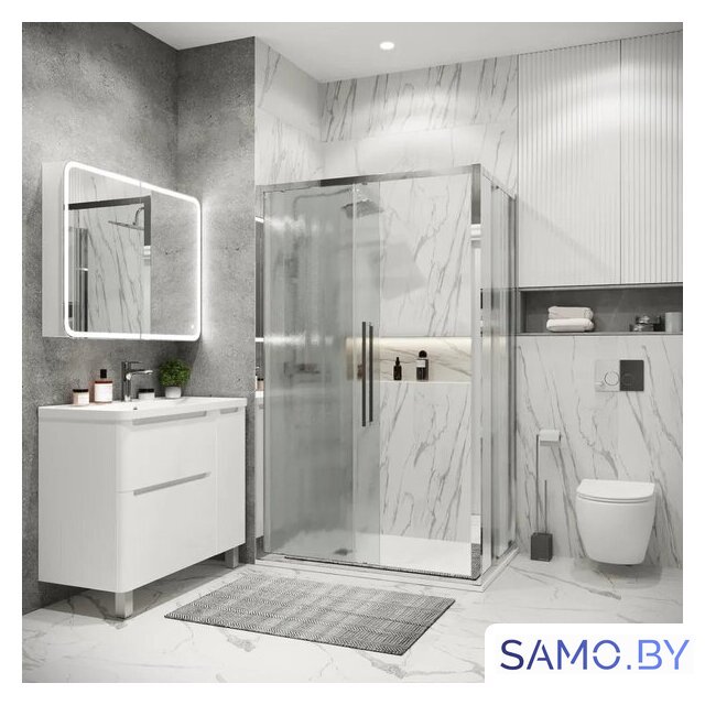Душевой уголок Grossman Cosmo 130x100x195 120.K33.02.1310.10.02 (хром/стекло шиншилла) - Изображение №8 — Интернет-магазин samo.by