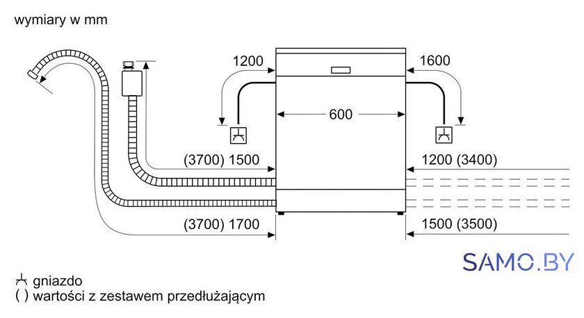 Встраиваемая посудомоечная машина Bosch Serie 4 SMV46KX55E - Изображение №9 — Интернет-магазин samo.by