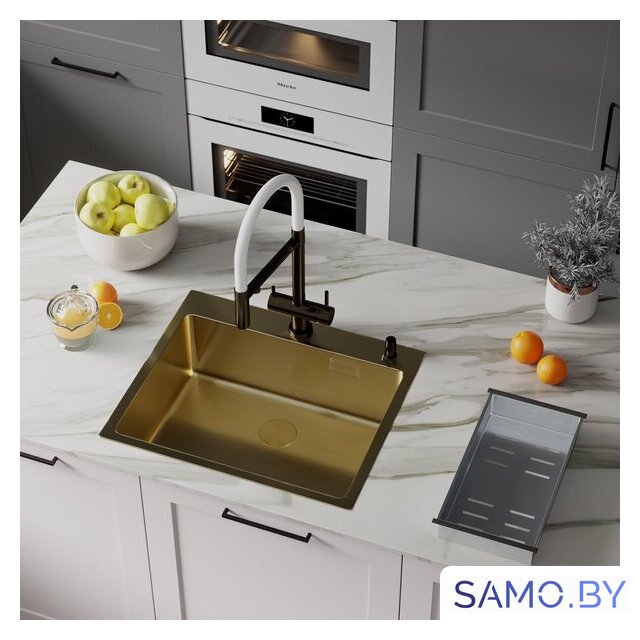 Кухонная мойка Roxen Simple 560220-60G - Изображение №2 — Интернет-магазин samo.by