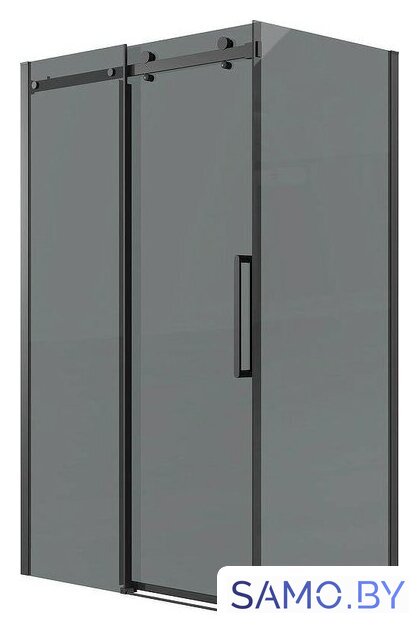 Душевой уголок Grossman Classic 100x90x195 120.K33.04.1090.21.10 (черный матовый/тонированно стекло) - Изображение №1 — Интернет-магазин samo.by