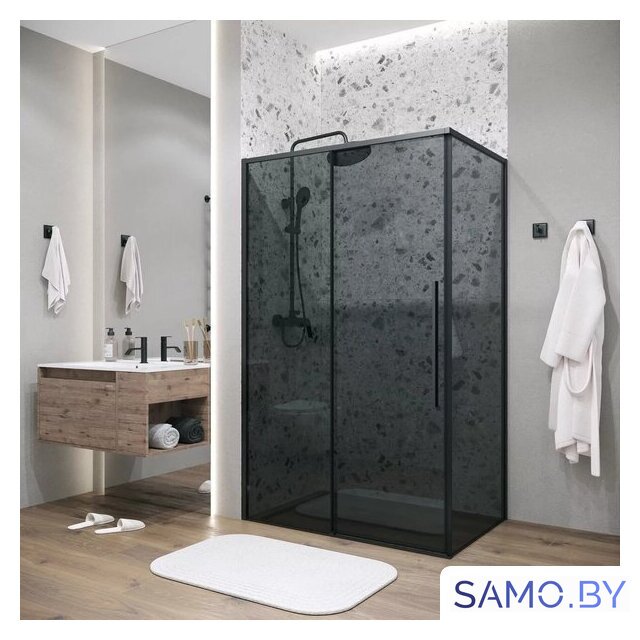 Душевой уголок Grossman Galaxy 130x90x195 120.K33.01.1390.21.10 (черный матовый/тонированное стекло) - Изображение №15 — Интернет-магазин samo.by