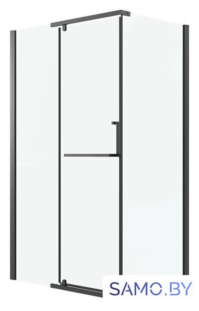 Душевой уголок Grossman Pragma 120x80x195 120.K33.03.1280.21.00 (черный матовый/прозрачное стекло) - Изображение №1 — Интернет-магазин samo.by