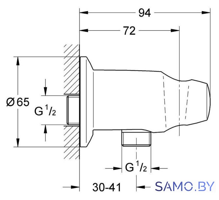 Шланговое подключение Grohe Movario 28406000 - Изображение №2 — Интернет-магазин samo.by