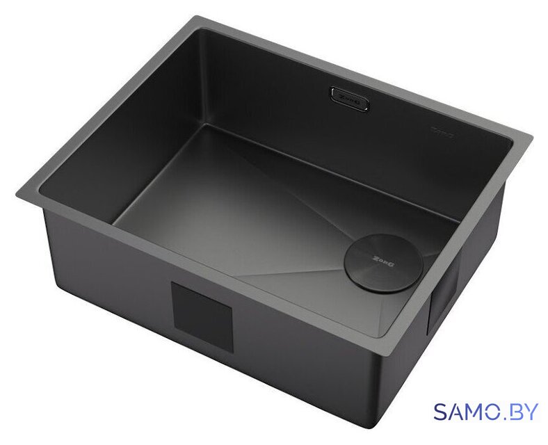 Кухонная мойка ZorG Zerox 54 U / IF Side SF Zurinox PVD Gunblack - Изображение №2 — Интернет-магазин samo.by