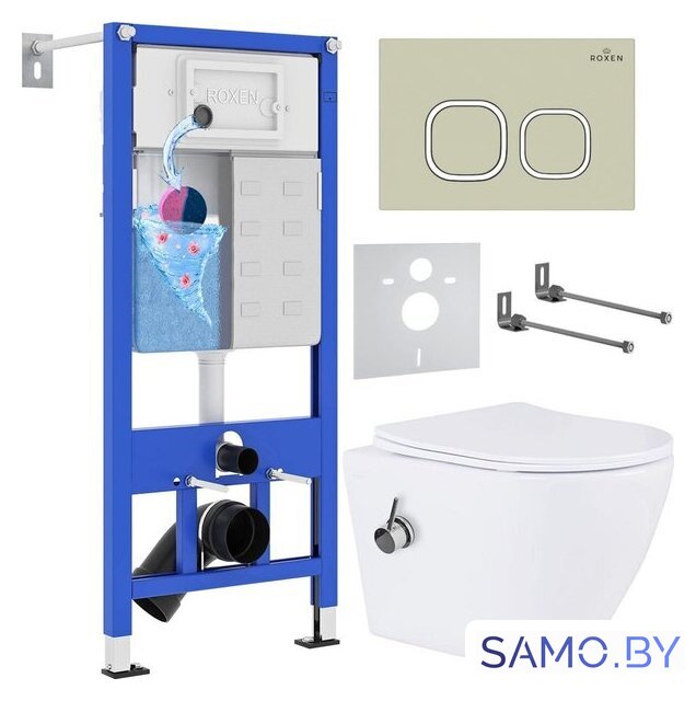 Унитаз подвесной Roxen StounFix Slim 966617 - Изображение №1 — Интернет-магазин samo.by
