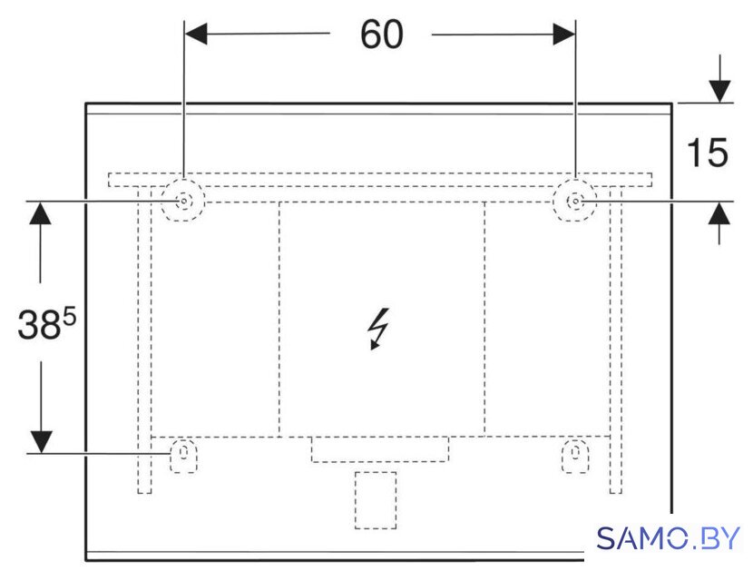  Geberit Зеркало Option Plus 502.783.00.1 - Изображение №3 — Интернет-магазин samo.by