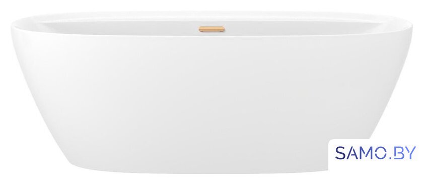 Ванна Wellsee Pro Line 170x80 28750104R (отдельностоящая ванна белый глянец, экран, ножки, сифон-автомат золото) - Изображение №1 — Интернет-магазин samo.by