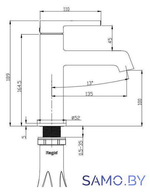 Смеситель Raglo R20.10.09 - Изображение №11 — Интернет-магазин samo.by
