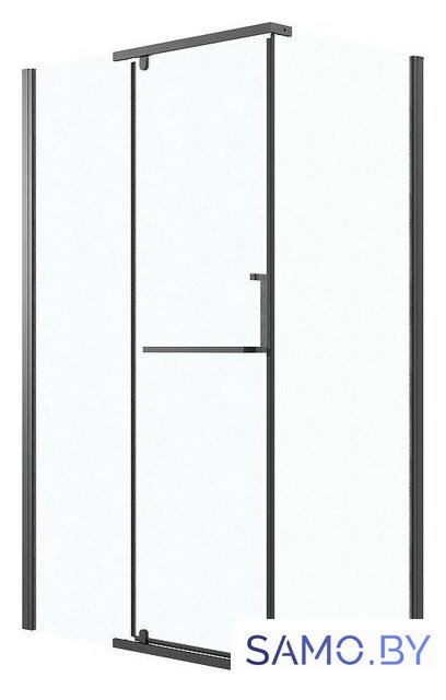 Душевой уголок Grossman Pragma 120x80x195 120.K33.03.1280.21.02 (черный матовый/стекло шиншилла) - Изображение №1 — Интернет-магазин samo.by