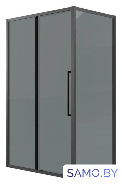 Душевой уголок Grossman Cosmo 110x100x195 120.K33.02.1110.21.10 (черный матовый/стекло тонированное) - Изображение №1 — Интернет-магазин samo.by