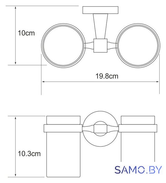 Держатель для стакана Wasserkraft Isen K-4028D - Изображение №3 — Интернет-магазин samo.by