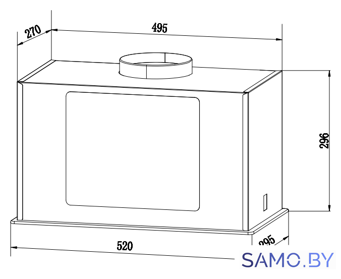 Кухонная вытяжка Weissgauff Aura 1200 Remote BL - Изображение №5 — Интернет-магазин samo.by