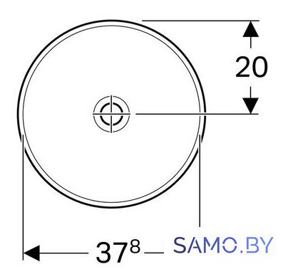 Умывальник Geberit Variform 500.702.01.2 - Изображение №2 — Интернет-магазин samo.by