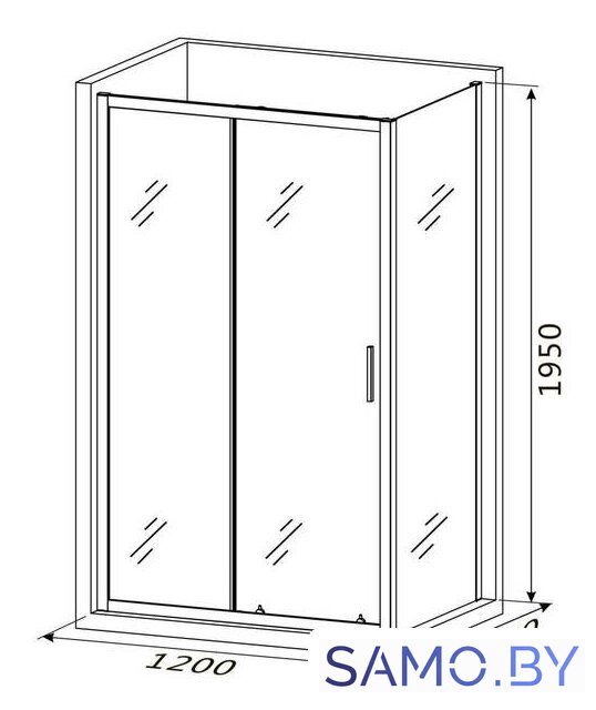 Душевой уголок Roxen Caspia 55060-120 120х80 - Изображение №14 — Интернет-магазин samo.by
