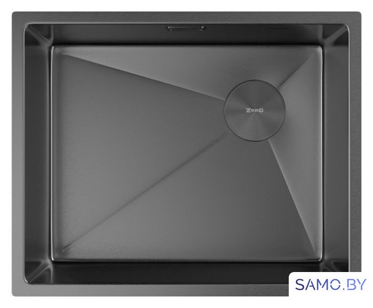 Кухонная мойка ZorG Zerox 54 U / IF Side SF PVD Gunblack - Изображение №3 — Интернет-магазин samo.by