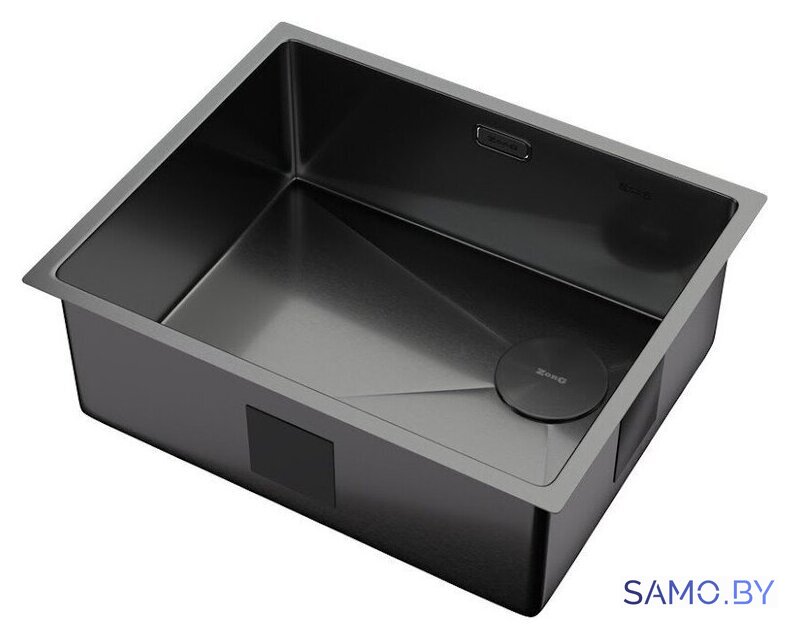 Кухонная мойка ZorG Zerox 54 U / IF Side SF PVD Gunblack - Изображение №2 — Интернет-магазин samo.by