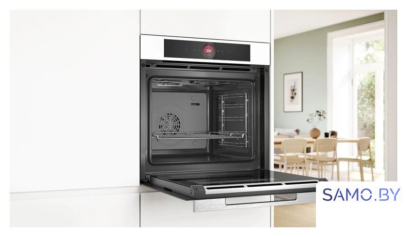 Электрический духовой шкаф Bosch Serie 8 HBG7341W1 - Изображение №4 — Интернет-магазин samo.by