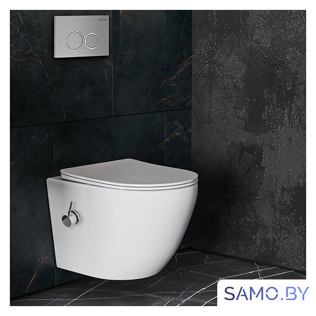 Унитаз подвесной Roxen Antares Bidet в комплекте с инсталляцией StounFix Dual Fresh 6 в 1 932494 (кнопка: хром матовый) - Изображение №9 — Интернет-магазин samo.by