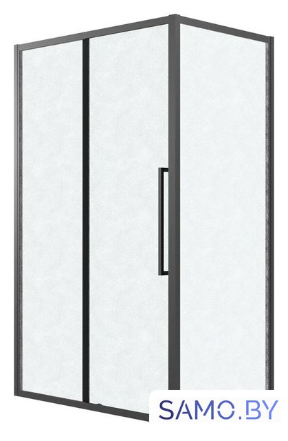 Душевой уголок Grossman Cosmo 130x90x195 120.K33.02.1390.21.02 (черный матовый/стекло шиншилла) - Изображение №1 — Интернет-магазин samo.by