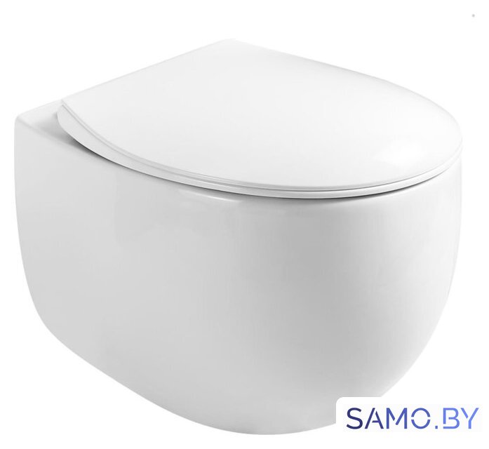 Унитаз подвесной Roxen Egg в комплекте с инсталляцией StounFix Dual Fresh 6 в 1 964205 (кнопка: хром глянец) - Изображение №5 — Интернет-магазин samo.by