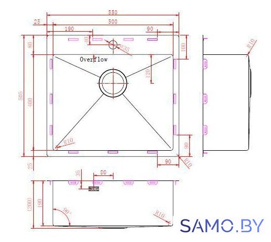 Кухонная мойка ZorG ZRN 5055 Premium - Изображение №3 — Интернет-магазин samo.by