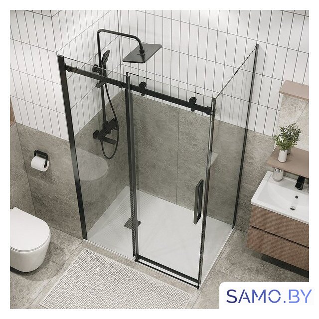 Душевой уголок Grossman Classic 110x80x195 120.K33.04.1180.42.00 (графит сатин/стекло прозрачное) - Изображение №9 — Интернет-магазин samo.by