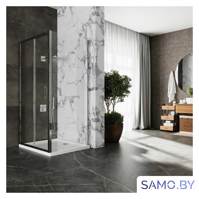 Душевой уголок Roxen Caspia 55060-100 100х80 - Изображение №4 — Интернет-магазин samo.by
