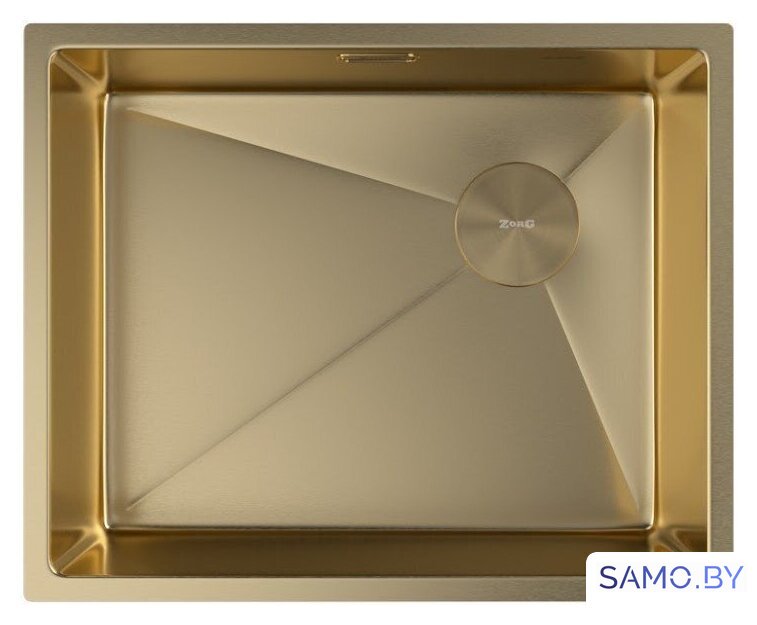 Кухонная мойка ZorG Zerox 54 U / IF Side SF PVD Gold - Изображение №3 — Интернет-магазин samo.by