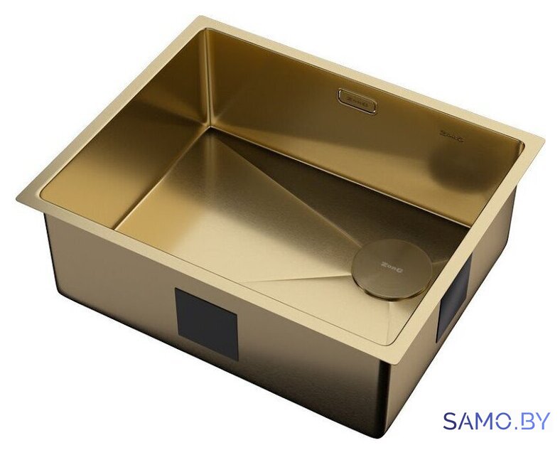 Кухонная мойка ZorG Zerox 54 U / IF Side SF PVD Gold - Изображение №2 — Интернет-магазин samo.by