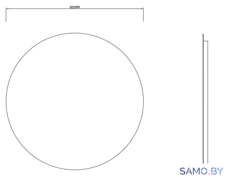  Roxen Зеркало Brimen 510195-80AF 80x80 - Изображение №12 — Интернет-магазин samo.by